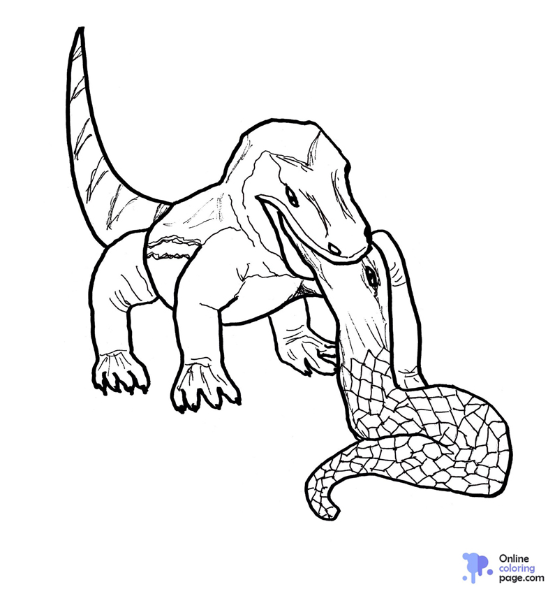 Realistic Dinosaur Coloring Pages 7 – Realistic Dinosaur Coloring Pages