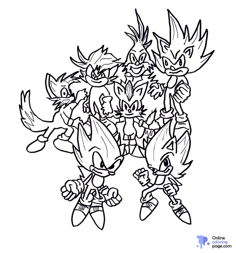 Sonic and Friends Coloring Pages 7 – Sonic and Friends Coloring Pages